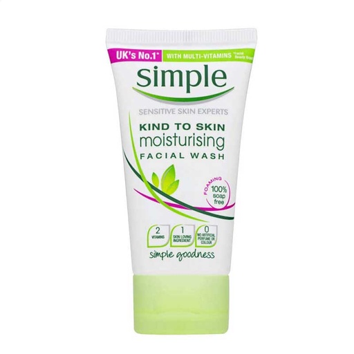 کرم شستشوی صورت سیمپل مدل moisturising حجم 50 میل