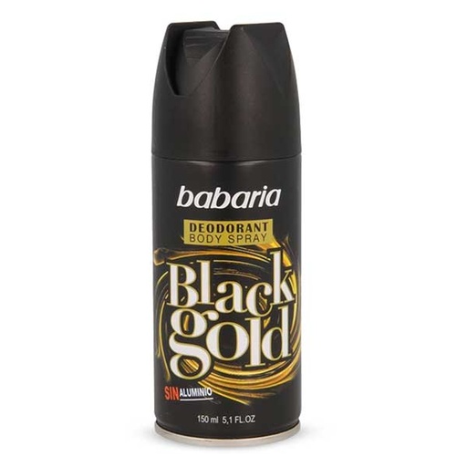 [52946] اسپری خوشبو کننده بدن باباریا مدل Black Gold حجم 150 میل