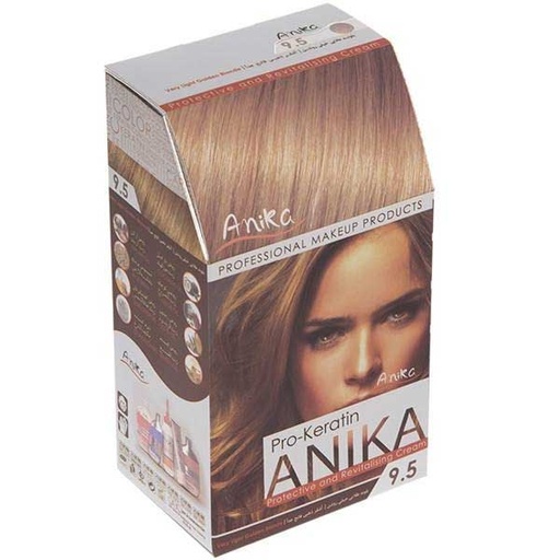 کیت رنگ مو آنیکا سری Pro Keratin مدل Golden شماره 9.5