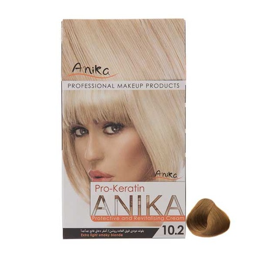 [53291] کیت رنگ مو آنیکا سری Pro Keratin مدل Smoky شماره 10.2