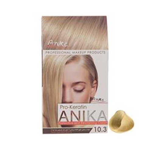 [53297] کیت رنگ مو آنیکا سری Pro Keratin مدل Matt شماره 10.3