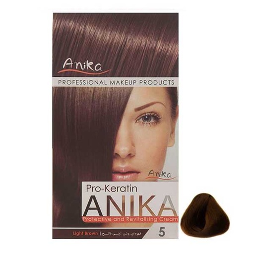 کیت رنگ مو آنیکا سری Pro Keratin مدل Natural شماره 5