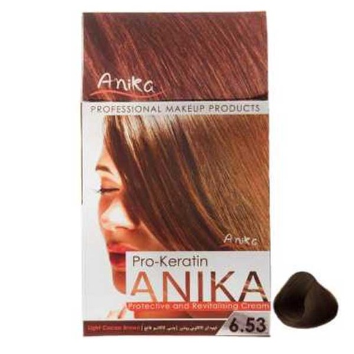 کیت رنگ مو آنیکا سری Pro Keratin مدل Cacao شماره 6.53
