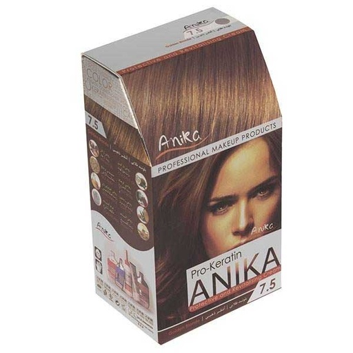 کیت رنگ مو آنیکا سری Pro Keratin مدل Golden شماره 7.5