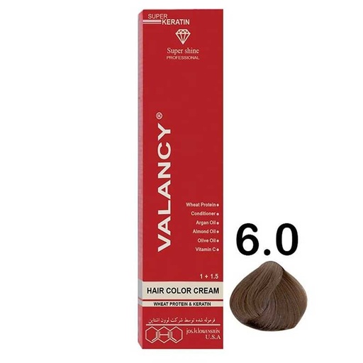 رنگ مو والانسی سری طبیعی مدل قهوه ای روشن شماره N6