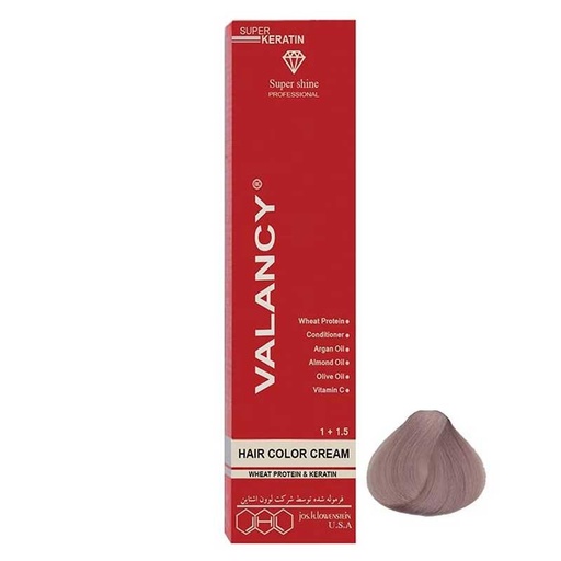 رنگ مو والانسی سری دودی مدل بلوند دودی خیلی روشن شماره A8