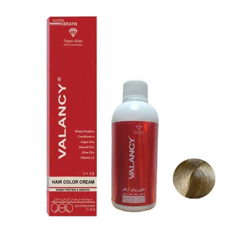 کیت رنگ مو والانسی شماره N8 رنگ بلوند روشن