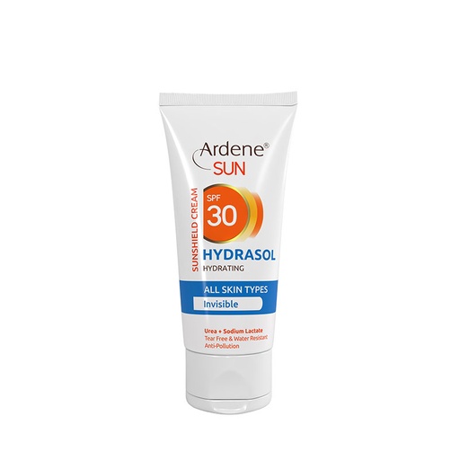کرم ضدآفتاب بی‌رنگ هیدراسول SPF30 مرطوب کننده آردن سان پوست‌خشک 50گرم