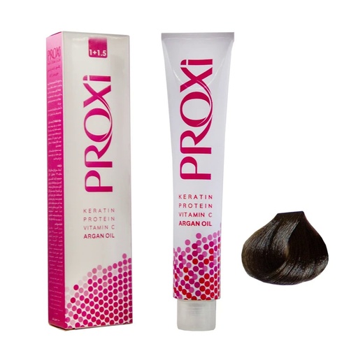 رنگ مو پروکسی قهوه ای زیتونی متوسط شماره 4.3