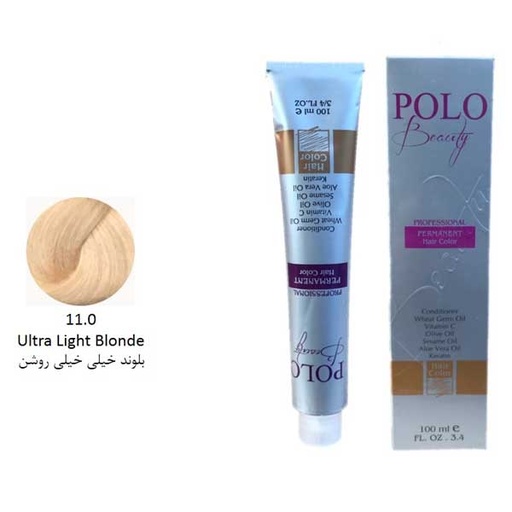 رنگ مو پلو بلوند خیلی خیلی روشن شماره 11.0 حجم 100 میل