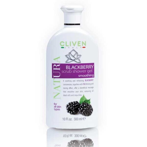 [54711] ژل لایه بردار و شتستشوی بدن کلیون مدل Blackberry Scrub Shower Gelحجم 300 میل