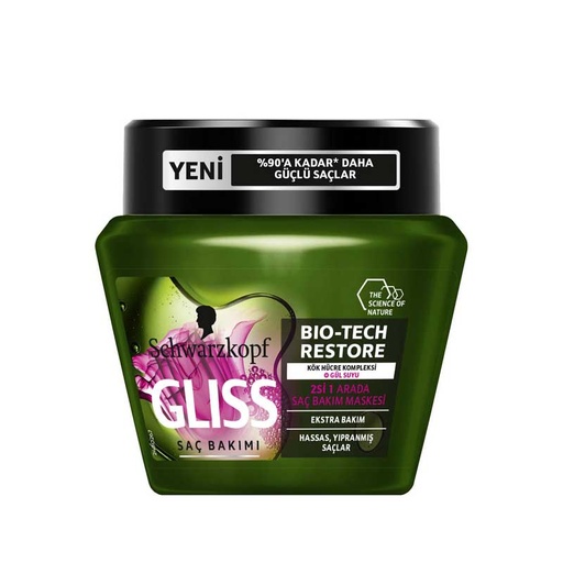ماسک مو گلیس مدل Bio-Tech Restore حجم 300 میلی لیتر