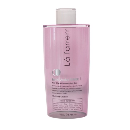 تونر پاک کننده صورت لافارر (1) مدل آبرسان مناسب پوست های چرب و مختلط