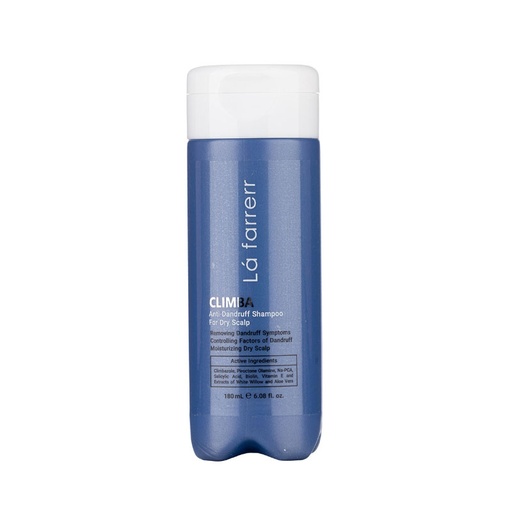 شامپو ضد شوره لافارر مدل CLIMBA مخصوص پوست سر خشک حجم 180 میلی لیتر