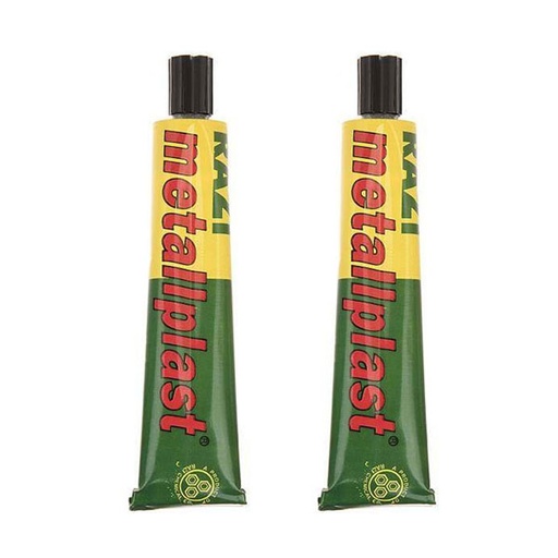 [74637] چسب آهن رازی مدل Metallplast حجم 50 میلی لیتر بسته 2 عددی