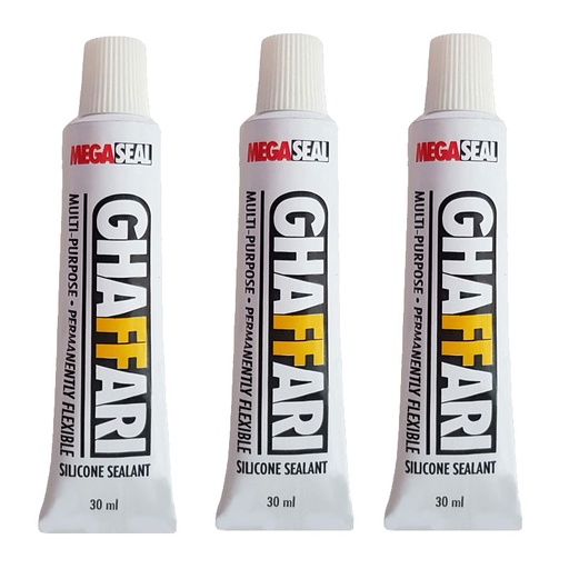 چسب آکواریوم غفاری مدل مگاسیل بیرنگ حجم 30 میلی لیتر - مجموعه 3 عددی