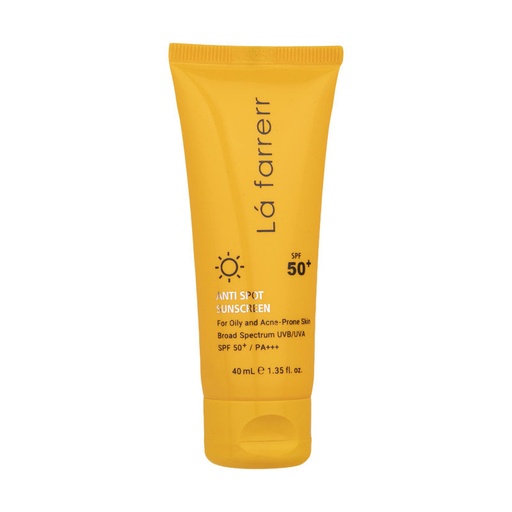 [76581] کرم ضد آفتاب بدون رنگ لافارر مدل Oily and Acne-Prone SPF50 حجم 40 میل مخصوص پوست چرب و متسعد آکنه