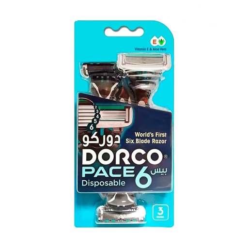 [76772] خودتراش دورکو 6 تیغ بسته 3 عددی