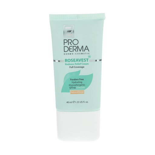 [78274] کرم پوشاننده رنگی پرودرما سری Roseavest مدل Natural Beige حجم ۴۰ میل