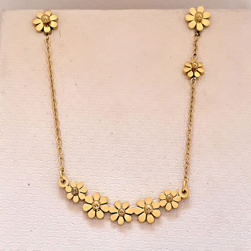 نیم ست زنانه استیل مدل گل کد w-se-19