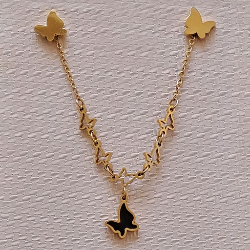 نیم ست زنانه استیل مدل پروانه کد w-se-72