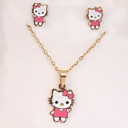 نیم ست دخترانه استیل کد w-se-138