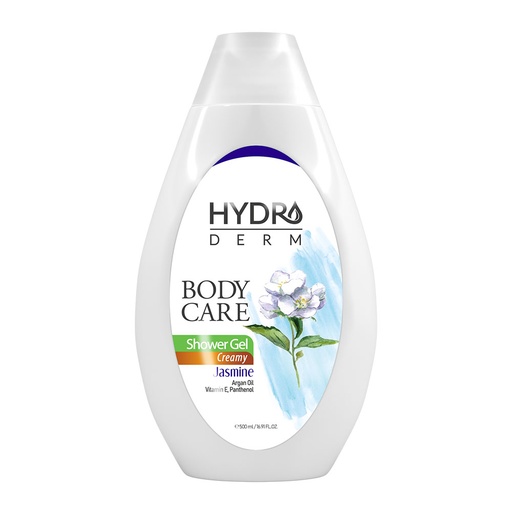 شامپو بدن کرمی هیدرودرم مدل یاس و آرگان انواع‌پوست حجم 500 میل