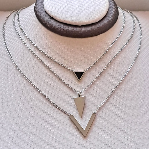 نیم ست زنانه سه ردیفه استیل کد w-se-197