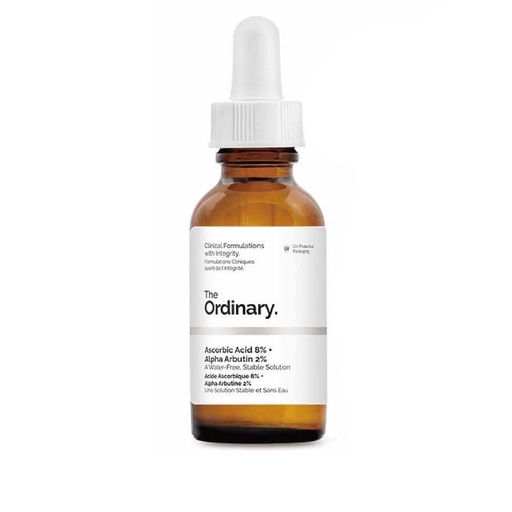 [89197] سرم روشن کننده پوست دی اوردینری مدل Ascorbic Acid 8% + Alpha Arbutin 2% حجم 30 میلی لیتر