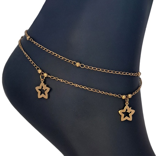 پابند استیل دو ردیفه مدل ستاره کد W-an-21