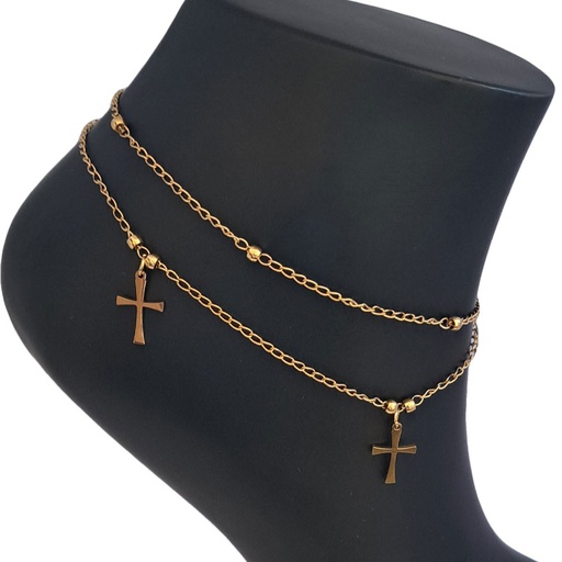 پابند استیل دو ردیفه مدل صلیب کد W-an-32