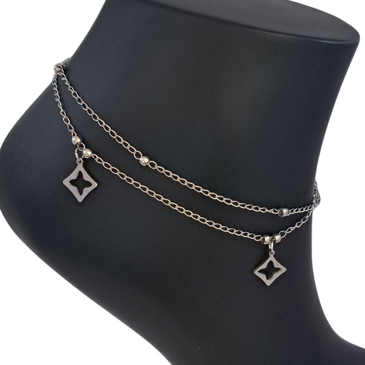 پابند استیل دو ردیفه مدل لویی ویتون کد W-an-36