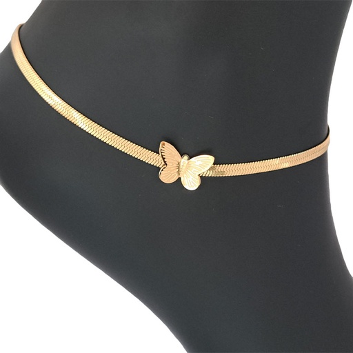 [105947] پابند استیل مدل ماری کوبیده پروانه دار کد W-an-96
