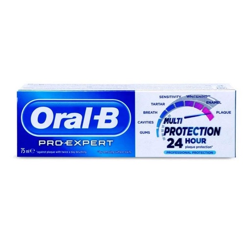 [105971] خمیردندان اورال-بی مدل Multi Protection 24 Hour حجم75میل