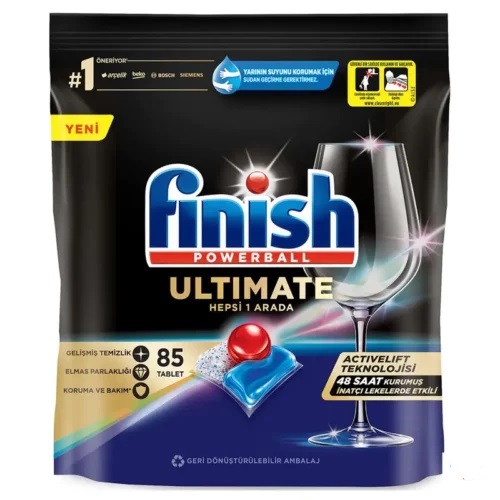 [660813] قرص ماشین ظرفشویی فینیش مدل Ultimate Hepsi 1 Arada بسته 85 عددی