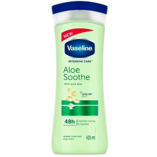 [52613] لوسیون بدن وازلین مدل Aloe Sooth حجم 400 میل