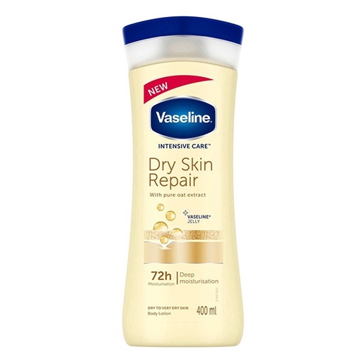 [52625] لوسیون بدن وازلین مدل Dry Skin Repair حجم 400 میل