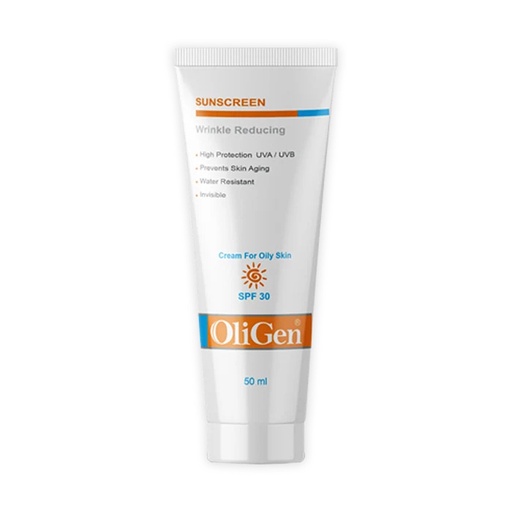 [40892] کرم ضد آفتاب و ضد چروک SPF30 الی ژن مناسب پوست چرب و جوش دار حجم 50 میل