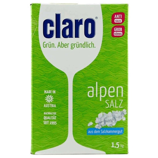 نمک ظرفشویی کلارو مدل Alpen Salz مقدار 1.5 کیلوگرم