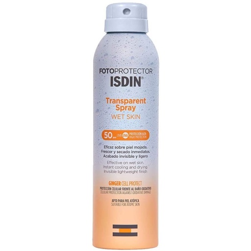 [661000] اسپری ضد آفتاب ایزدین SPF50 مدل TRANSPARENT حجم 250 میل