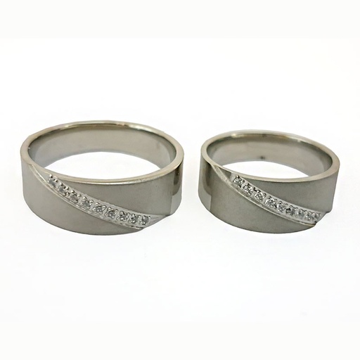 حلقه ست زنانه و مردانه استیل کد r-gm-65