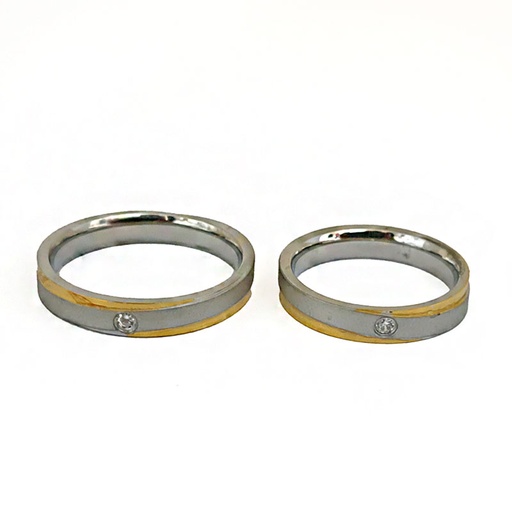 [671116] حلقه ست زنانه و مردانه استیل کد r-gm-70