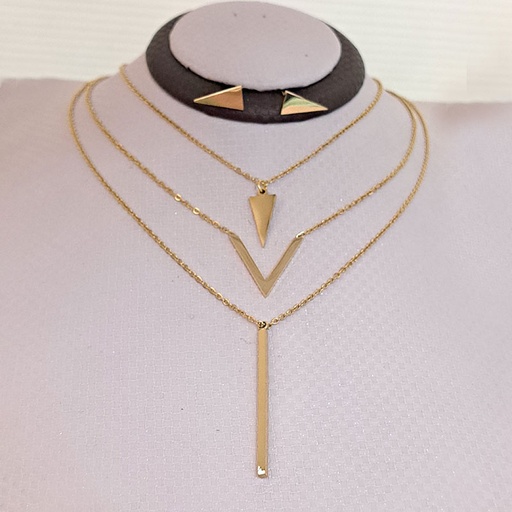 نیم ست استیل سه‌ ردیفه کد w-se-273