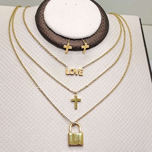 نیم ست استیل سه‌ ردیفه کد w-se-275