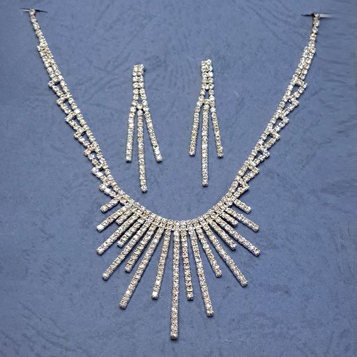 نیم ست طرح جواهر تیتانیوم کد w-se-298