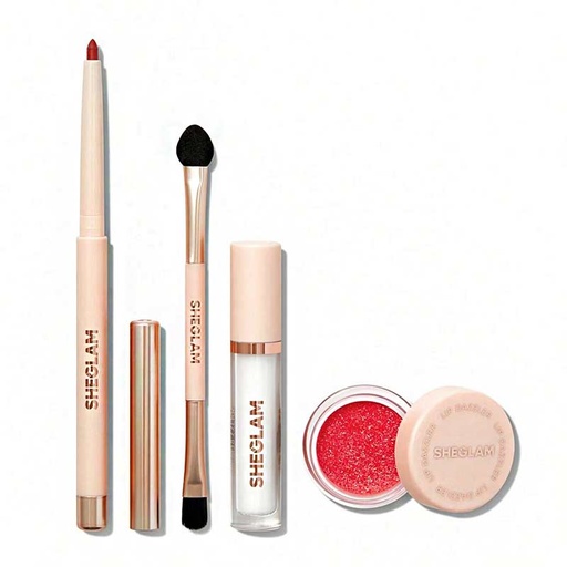 [671472] کیت مخصوص لب شیگلم گلیتر مدل Lip Dazzler رنگ Red Carpet مجموعه 4 عددی