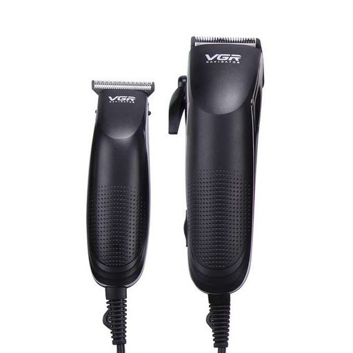[668152] ماشین اصلاح موی سر و صورت وی جی ار مدل V-023 مجموعه 2 عددی