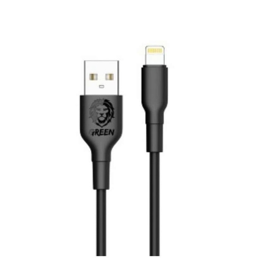 کابل گرین لاین یو اس بی آ به لایتنینگ Green cable usb-a to lightening PVC 1.2M