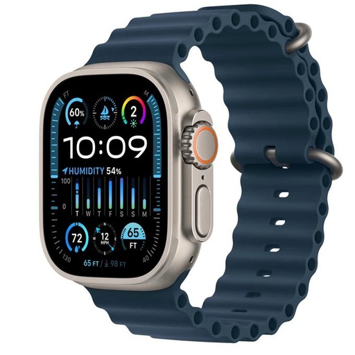ساعت هوشمند اپل مدل Ultra 2 Titanium Case Ocean Band 49mm-اصل