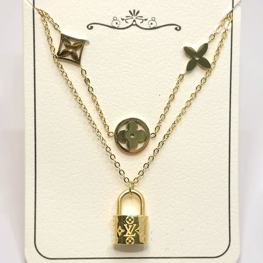 گردبند دو رج مدل لویی ویتون